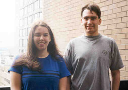 Tristin and Simon in Vancouver, BC. This is the first day we met so that's why we look shy. 11/98